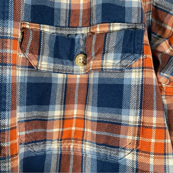 Vintage 70s 80s Backpacker Outdoors cotton Flannel Plaid Button Up Medium - Picture 7 of 8